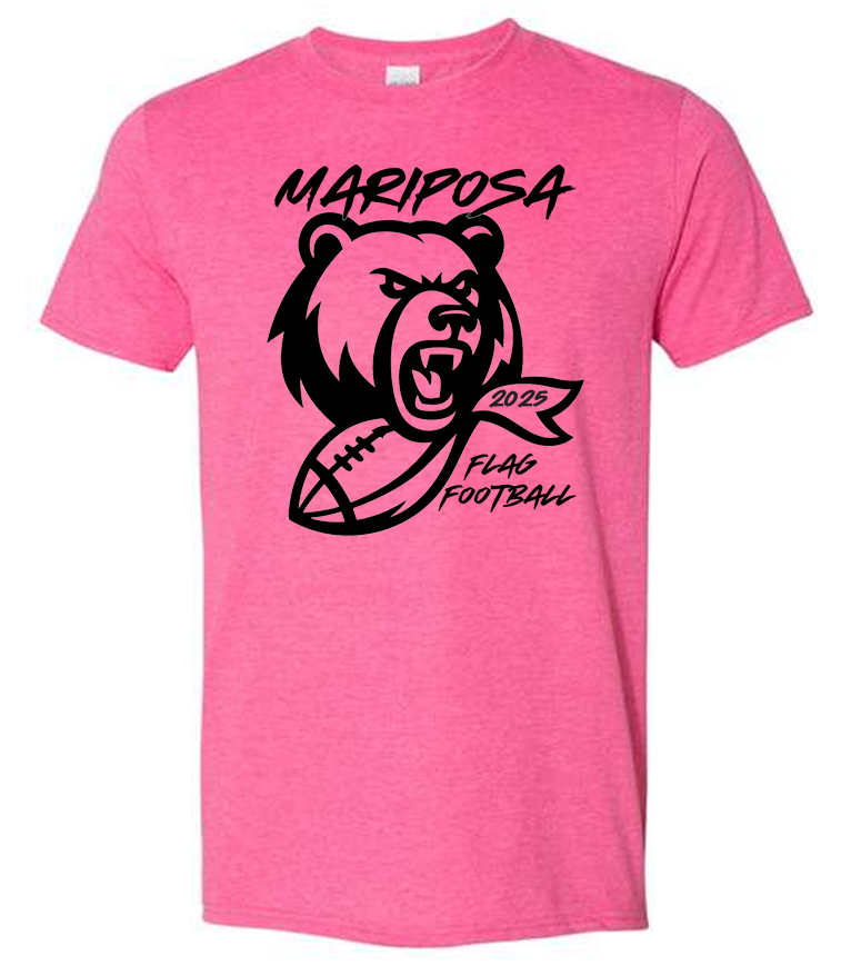 Pink MCHS Flag Football Shirt